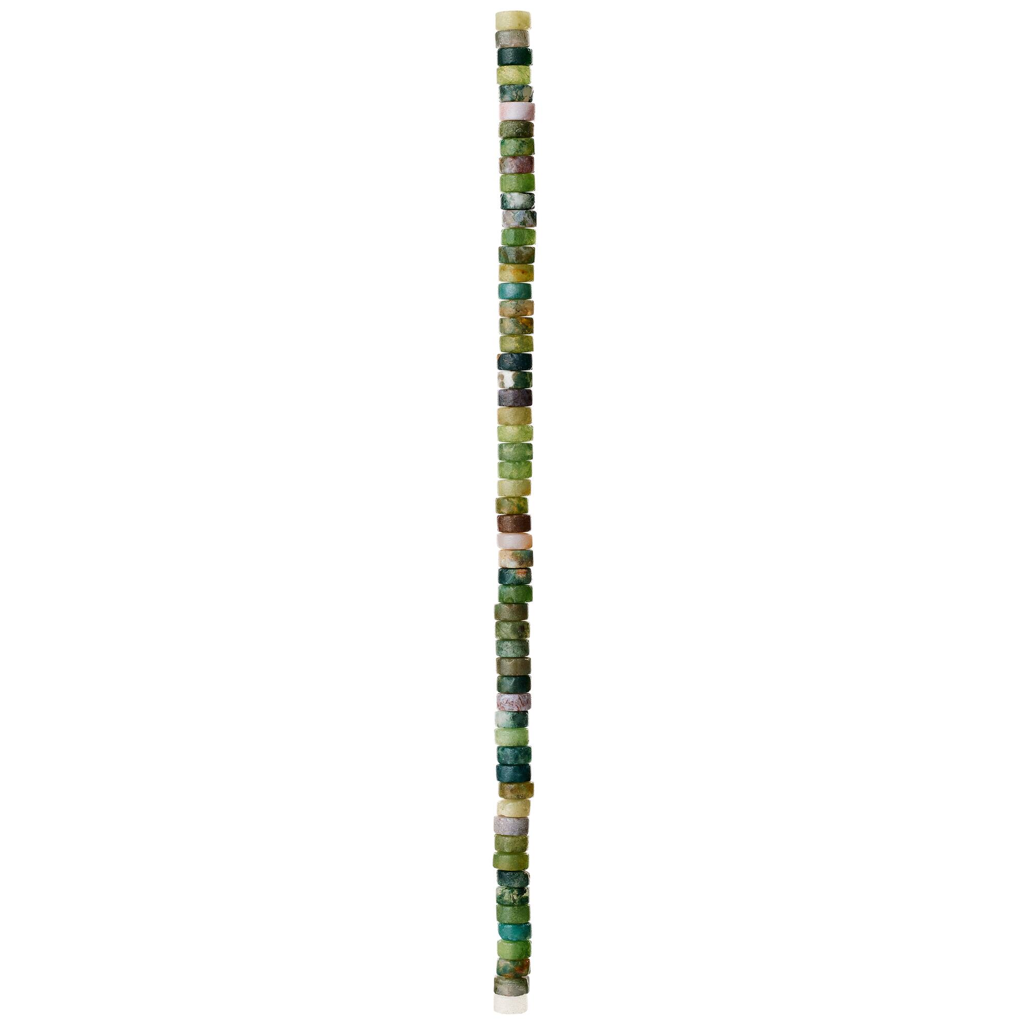 Green Fancy Jasper Round Heishi Beads by Bead Landing™, 6mm